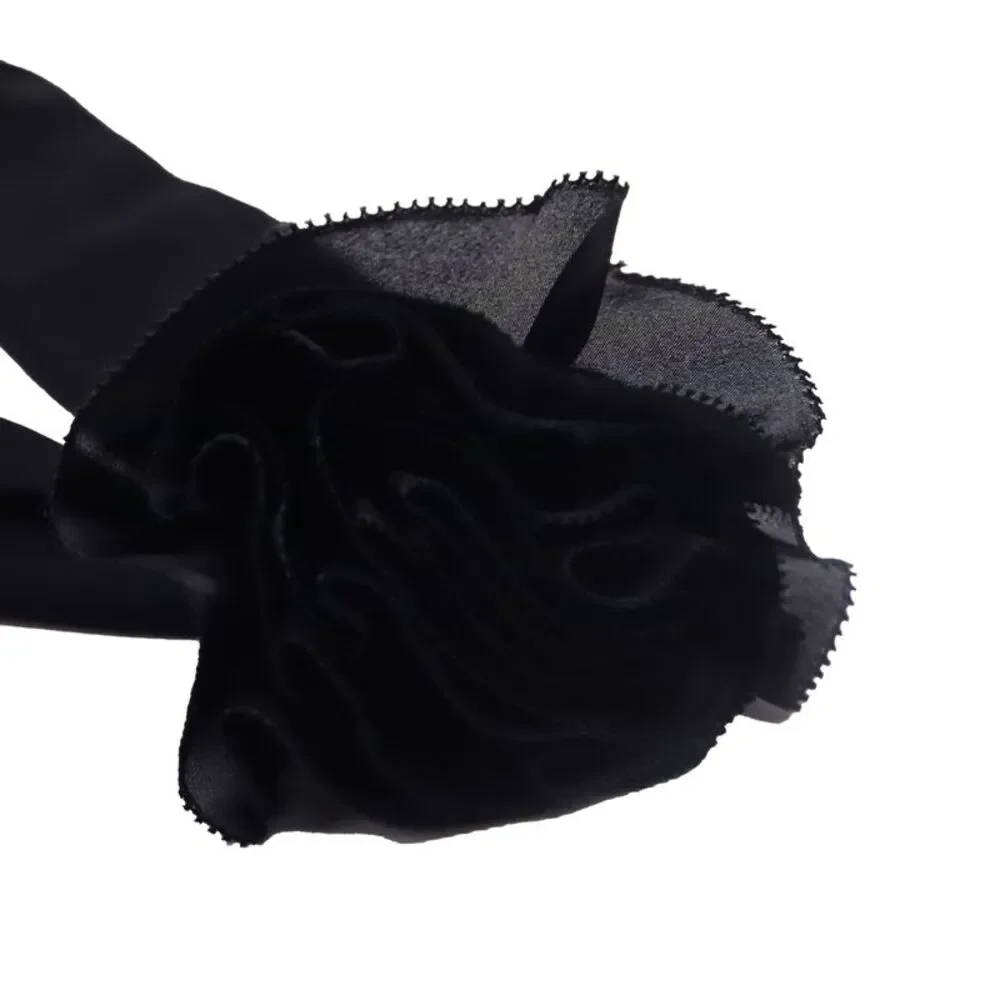 Zimmermann Flower Neck Scarf in Black Viscose